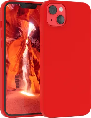 Produktbild von EAZY CASE Silikonhülle für Apple iPhone 14 Plus Silikon Backcover Schutz in Rot