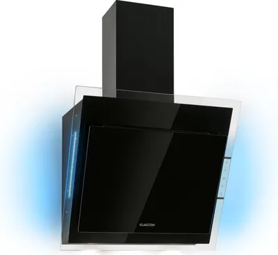 Image de Klarstein Hotte Aspirante 60cm, Hottes de Cuisine Inclinées, Filtre de Hotte en Aluminium, Débit d'Air Puissant 601m³/h, LED, Ecran Tactile, Extracteur d'Air Silencieux, Hotte Efficace avec Evacuation
