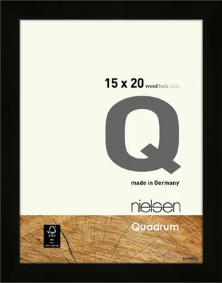 Obrázek produktu pro Nielsen Quadrum dřevěný odnímatelný rám 15x20 cm černý