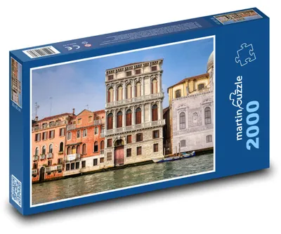 Zdjęcie produktu dla Puzzle 2000 Wenecja - Włochy, historyczne domy - martinpuzzle