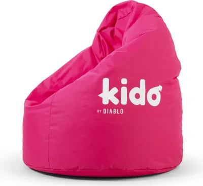 Produktbild von Kido By Diablo Kindersitzsack mit Füllung Sitzsack Gaming Sessel Beanbag Farbe: Rosa