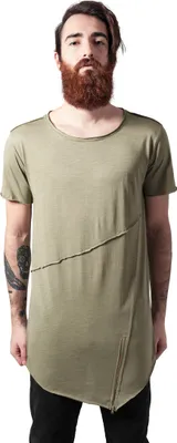 Zdjęcie produktu dla Urban Classics - ASYMETRIC SHAPED Long Tee oliwkowy - L