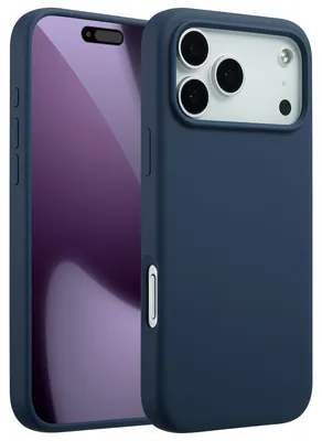 Immagine prodotto di Custodia in silicone liquido Accezz con MagSafe iPhone 17 Pro Max - Blu scuro