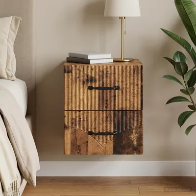 Obrázok produktu pre vidaXL Nástenný nočný stolík z recyklovaného dreva 34,5 x 33 x 40 cm