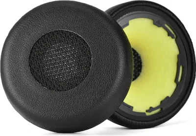 Image de INF 2 Pièces Coussinets d'oreille pour Jabra Evolve 75/75+ Cuir synthétique
