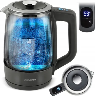 Produktbild von Glas-Wasserkocher 2200W Mit Berührungsempfindlichem Bedienfeld, Temperatur 40-100°C