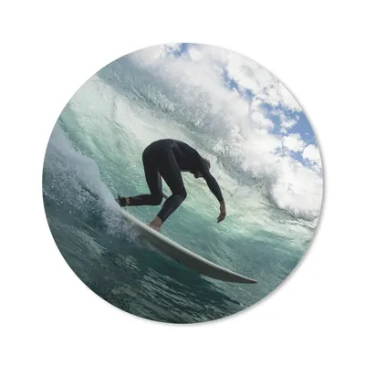 Produktbild von MuchoWow® Mauspad Mousepad Surfer auf Wellen 50x50 cm - Mousepads - Maus Mat - Pad - Mausunterlage - Vinyl