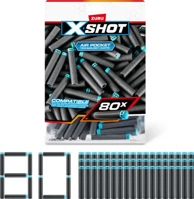 Produktbild von XSHOT 36589, Nachfüllen, 8 Jahr(e), 80 Stück(e), Mehrfarbig