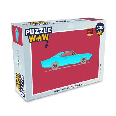 Obrázek produktu pro MuchoWow MuchoWow® Puzzle 500 ks Auto - Červené - Oldtimer