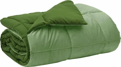 Zdjęcie produktu dla vidaXL Kołdra zimowa Pikowana Zielona 135 x 200 cm Mikrofibra