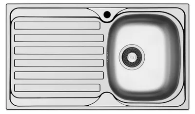 Immagine prodotto di Lavello da incasso Adriatico861 monostampo 1 vasca e gocciolatoio sinistro inox