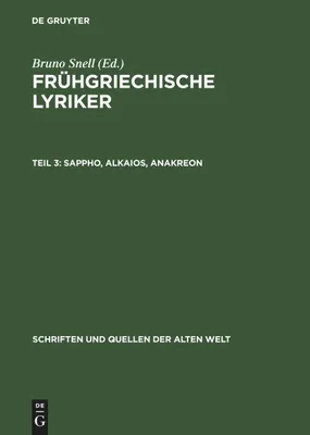 Produktbild von Sappho, Alkaios, Anakreon