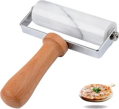 Produktbild von Marmor-Deckenroller Antihaft - Klein, für Teig und Tortillas, Weiß
