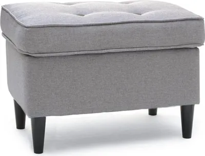 Immagine prodotto di Sgabello imbottito DENIZ - grigio / nero