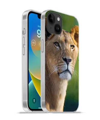 Produktbild von MuchoWow® Handyhülle Schutzhülle Hülle für Apple iPhone 14 Plus - Soft case Porträt - Löwe - Wild Silikon Softcase Handy Hülle - Abbildung