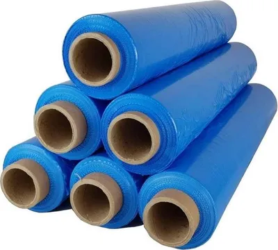 Produktbild von 6 x Stretchfolie 50cm 2,5kg 23my blau