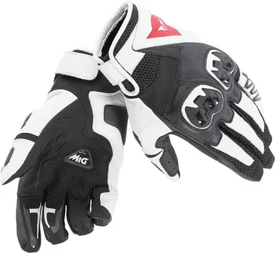 Image de Gants de moto Dainese Mig C2, noir/blanc, 2XL