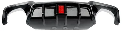 Produktbild von Heckdiffusor, kompatibel mit Luxuslimousine F10 F11, LED-Bremslicht, Karbonfaser-Look