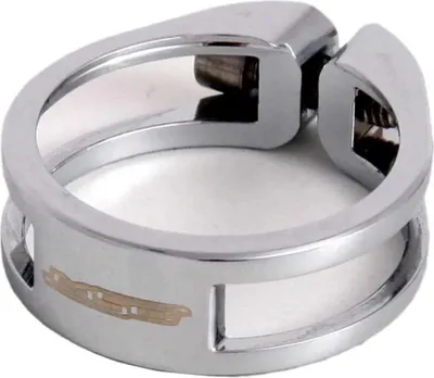 Productafbeelding van Msc Ult Hcl31822a, aluminium CNC-zadelklem met titanium, zilverkleurig, 34,9 mm