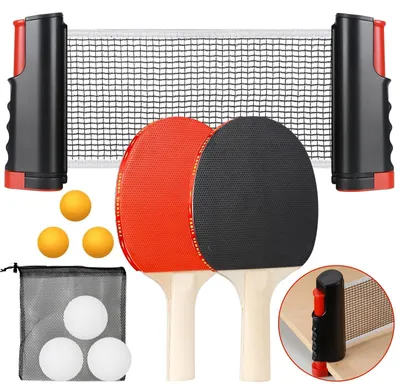 Produktbild von Tischtennisset Tischtennisnetz Tischtennis-Set - Einziehbares Tischtennisnetz - Set