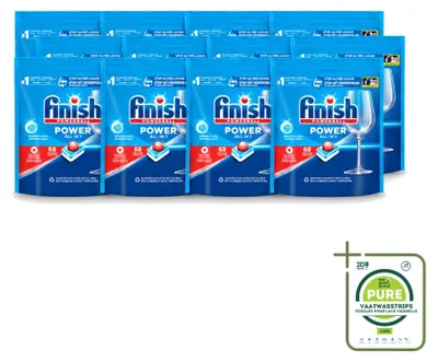 Produktbild von 12 x Finish Powerball Power All in 1 Geschirrspültabs - Großpackung - 12 Stücke