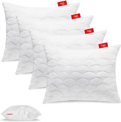Produktbild von SOFTIMI | Antiallergisches Kissen 4er Set 40x50 cm | Hochwertiger Komfort für besseren Schlaf