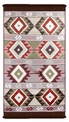 Obrázok produktu pre BiggHome Obojstranný koberec, vzor Kelim, Kilim – moderný vintage dizajn, prateľný