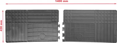 Immagine prodotto di Tappetini universali in gomma per furgoni (140x43cm)