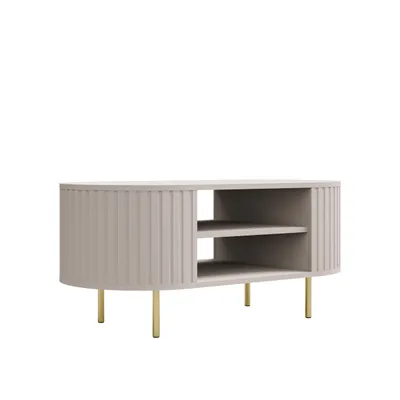 Produktbild von Couchtisch OWALO LP 100 × 52 × 45 cm – Moderner Sofatisch mit offenen Ablagefächern
