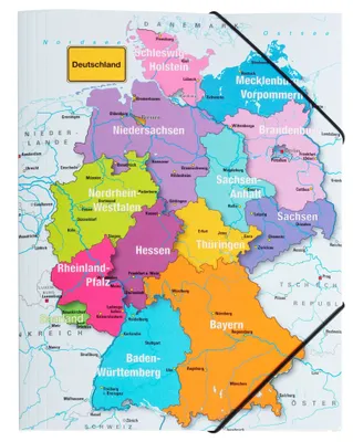 Produktbild von PAGNA Eckspannermappe "Deutschland" DIN A3 aus Karton