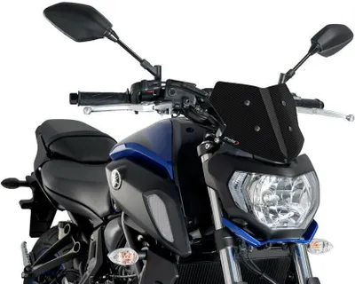 Produktbild von PUIG 9666C New Generation Sport  passend fuer YAMAHA MT-07 Carbon look