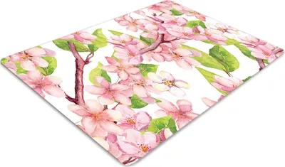 Obrázek produktu pro Podložka pod kancelářskou židli 120 cm x 90 cm Podložka pod kancelářskou židli - Třešňový květ