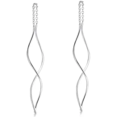 Produktbild von MATERIA by Matthias Wagner Durchzieher Ohrring Spirale Silber 925 SO-231