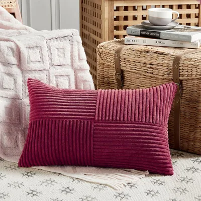 Obrázok produktu pre Poťah na vankúš z tkaniny Kordstoff, mäkký, 40 x 70 cm, so skrytým zipsom, vhodný do obývačky a spálne