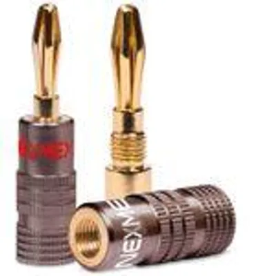 Produktbild von Bananenstecker 4mm vergoldet schraubbar NEXMEX HiFi Lautsprecherstecker Audio
