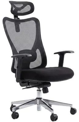 Produktbild von Ergonomischer Bürostuhl G-OCNC23-0327-BK, mit 2D-Lendenwirbelstütze, schwarz