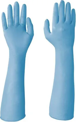 Produktbild von Einweghandschuhe SivoChem 759 Gre 9 blau Nitril EN374 PSA-Kategorie III