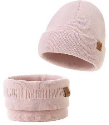 Produktbild von Baby Mütze Schal Set Rosa Größe S