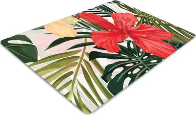 Produktbild von Stuhlunterlage Bürostuhlunterlage 120 cm x 90 cm Bodenmatte Bürostuhlunterlage - Hawaiianische Insel.