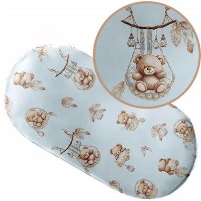 Produktbild von Spannbettlaken mit Gummizug 38x80 cm für Kinderwagen Moseskorb Wiege 100% Baumwolle