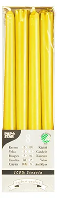Obrázek produktu pro Papstar Leuchterkerzen gelb 22x250 mm 8 Stück