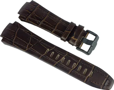 Produktbild von Jacques Lemans > Uhrenarmband Leder braun Krokooptik | > 1-1770K 1-1770