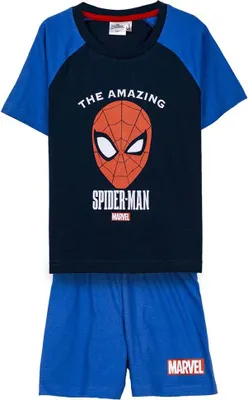 Zdjęcie produktu dla Spiderman piżama dziecięca koszulka i spodenki ze 100% bawełny 7 lat