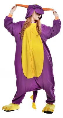 Productafbeelding van ZKomoL Pyjama-onesie voor volwassenen, uni, dierenkostuum, loungewear, met tijgerprint