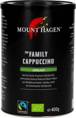 Obrázek produktu pro Instantní cappuccino - rodinná dávka 400g