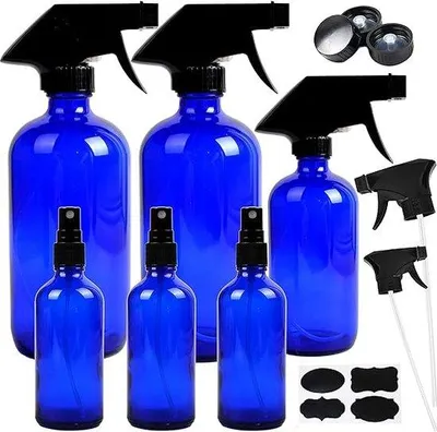 Produktbild von Famanu Sprühflasche - Nachfüllbare Glasflaschen mit UV-Schutz