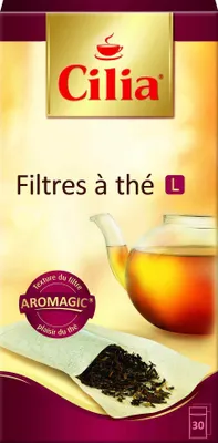 Teefilter 30 Stück L (0,75–1,6 L) Naturfaser ungebleicht