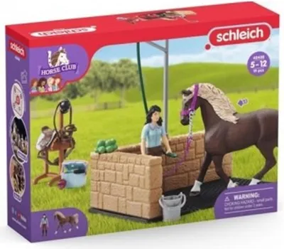 Immagine prodotto di Schleich Horse Club 42438 Area di lavaggio con Emily e Luna