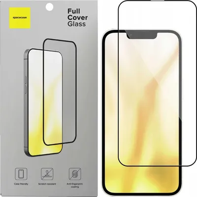 Produktbild von Spacecase Glas Vollschutzhülle do iPhone 13/13 Pro/14/16E