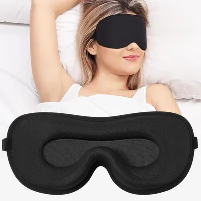 Produktbild von 3D Schlafmaske, lichtblockierend, ergonomisch, ultraleicht, für Zuhause und Reisen
